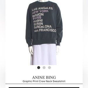 Anine Bing graphic crewneck sweatshirt